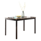 Furniture 5 Piece Metal Dinette Set with Faux Marble Top
