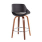 Mid-Century Modern Fixed-Height Counter Stool