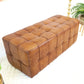 Benjiro Tan Leather Bench