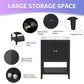 24" Black Bathroom Vanity