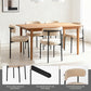 Medieval Modern Dining Chair Set, 4 Pieces, Round Seat Cushions