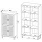 Sakai Dark Pine 4-Door Tall Accent Cabinet