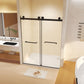 Frameless Double Sliding Shower Door 56-60" W x 74" H