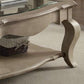 Chelmsford Clear Glass Coffee Table - Taupe