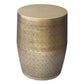 Johnsen 18 Inch Cross Hatch Pattern Accent Table