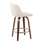 Mid-Century Modern Fixed-Height Counter Stool