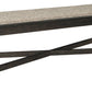 Tyler Creek - Upholstered Bench - Black / Grayish Brown