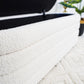 Cabana White Boucle Bench