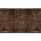 Dining Room 1pc Dining Table W Leaf Trestle Base Rustic