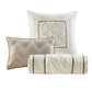 7 Piece Tufted Comforter Set Taupe King