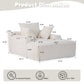 Oversized Chaise Lounge Chair Cozy Cloud Couch With 3 Throw Pillows And Wide Armrest - view 33
