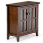 Artisan 30 Inch Wide Solid Wood Low Storage Cabinet in Russet