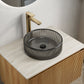 Sonny 16'' Bathroom Round Crystal Glass Sink without Faucet