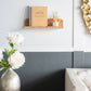 Burl Wood Floating Wall Shelf