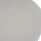 White Fabric Round Ottoman with Wooden Legs