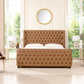 Brooklyn King Tufted Panel Bed Headboard and Footboard Set