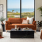 Pasadena 75.5" Modern Farmhouse Sofa in Burnt
