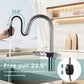 High Arc Pull-Down Kitchen Faucet - Single Hole Stainless Steel