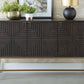 Elinmore - Accent Cabinet - Brown / Gold Finish