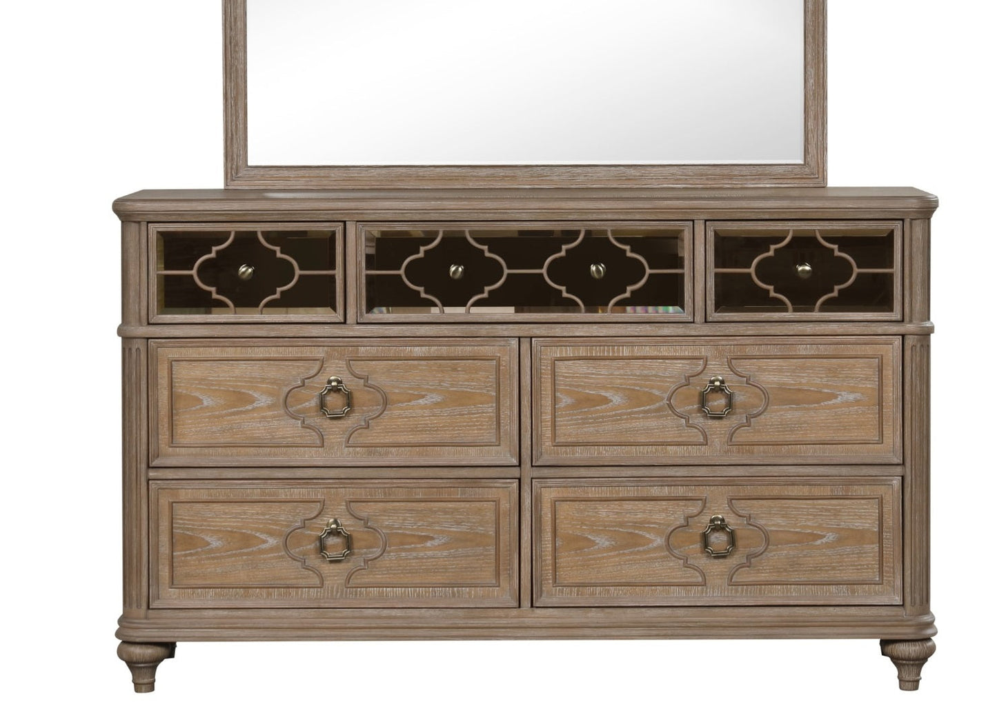 Simple Contemporary 1pc Dresser Rustic