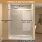 60" Width x 72" Height Single Sliding Shower Door