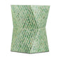 19" Tapered Green Pedestal Stool
