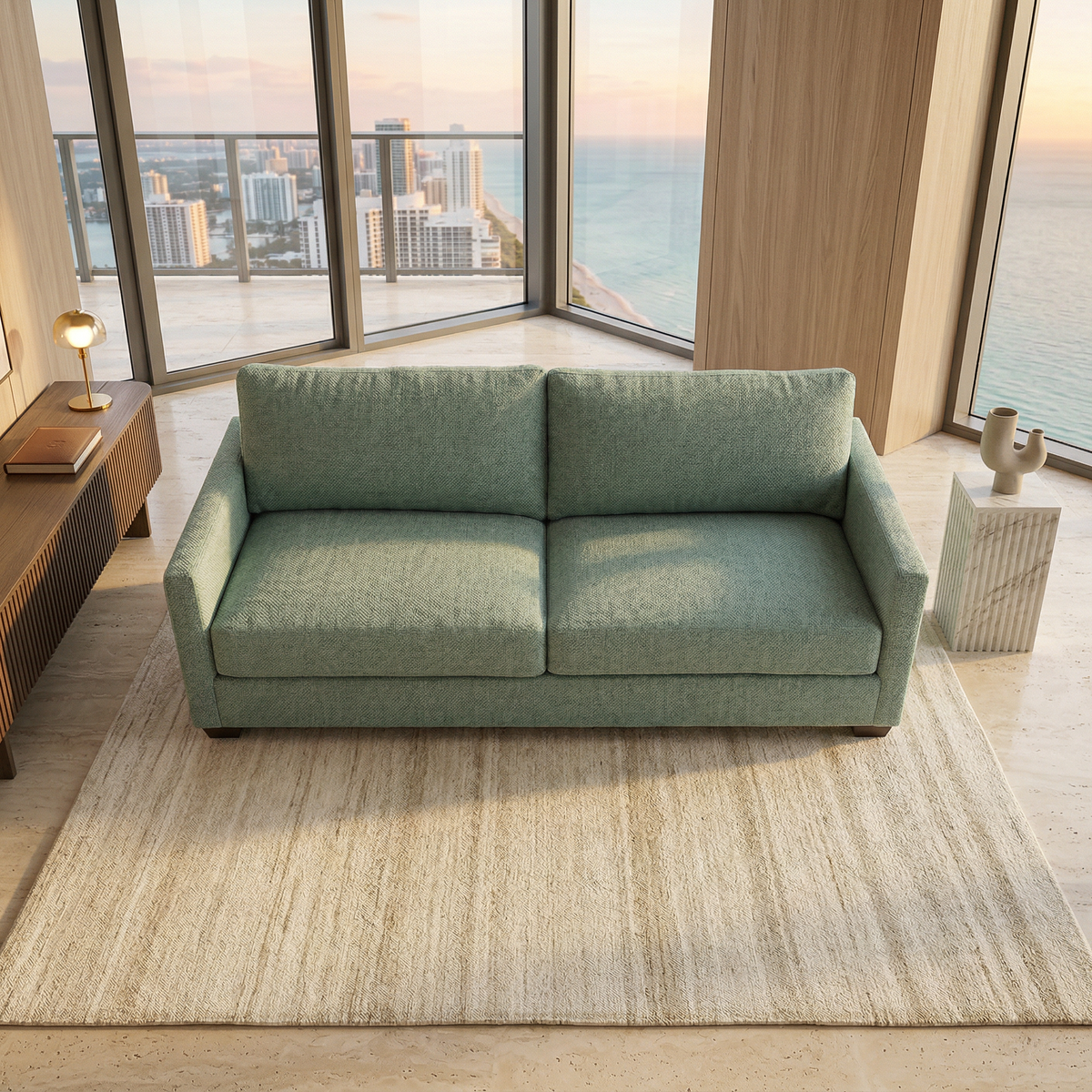 Damon Sofa - Custom Fabric Options & Classic Design