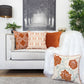 Geometric Embroidered Cotton Throw Pillow