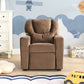 Kids Recliner Chair, Kids Upholstered Couch With Two Cup Holder, Footrest, Backrest, Toddlers Recliner With - view 5
