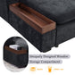 L-Shaped Chenille Sectional Sofa
