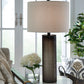 Dingerly - Glass Table Lamp - Brown