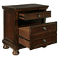 Porter - Two Drawer Night Stand - Dark Brown