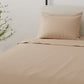 Omne Sleep 5-Piece Khaki Brushed Microfiber Split Queen Hypoallergenic Sheet Set