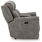 Next-Gen Durapella - Reclining Power Loveseat With Console - view 12