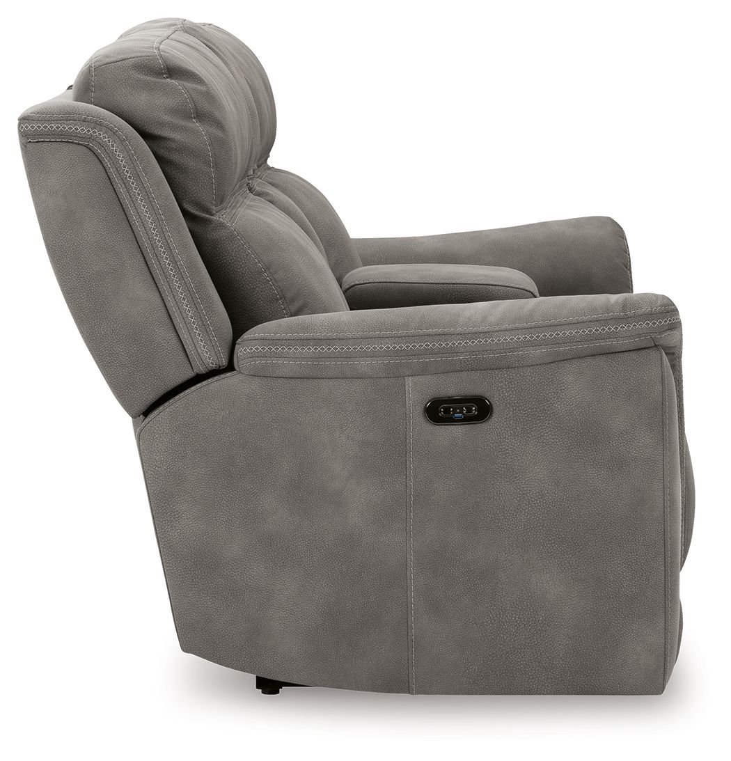 Next-Gen Durapella - Reclining Power Loveseat With Console - view 12