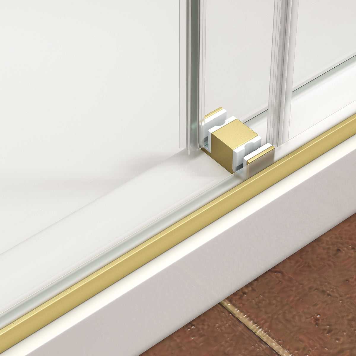 43"-48" W x 76" H Brushed Shower Door