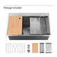 Stainless Steel Kitchen Sink, 33″x22″ Single Bowl