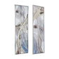 Elongated Modern Abstract Oil Paintings Wall Art Set of 2