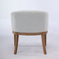 Mid Century Modern Upholstered Barrel Dining Chairs