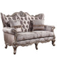 Jayceon - Loveseat With 2 Pillows - Fabric & Champagne