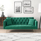 71 Inch Convertible Love Seat Sofa, American Retro