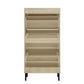 Modern Rattan 3 Door Shoe Rack Cabinet for Entryway