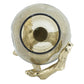 Olive Glass Candle Holder with Gold Metal Legs