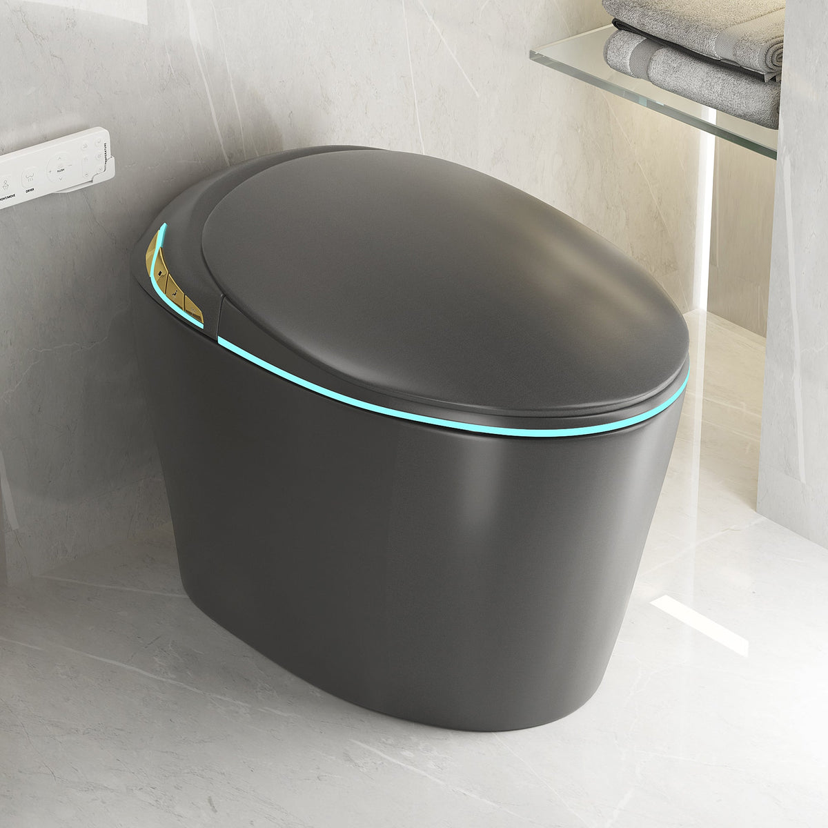 Unique Smart Toilet with Built-in Bidet