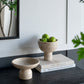 Round Marble Pedestal Fruit Bowl