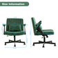 Green Velvet Criss Cross Armrest Office Chair