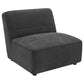 Ortega Dark Armless Chair