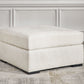Chessington - Oversized Accent Ottoman - Ivory