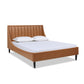 Aspen Vertical Tufted Modern Headboard Platform Bed Set, Queen