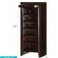 Marilla G1525-LC 7 Drawer Lingerie Chest in Cappuccino